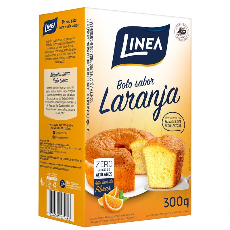 Mistura-Para-Bolo-de-Laranja-Linea-300g