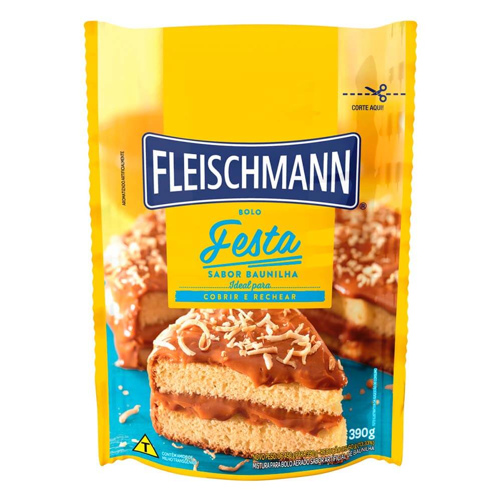 Mistura para Bolo de Cenoura Fleischmann 390g