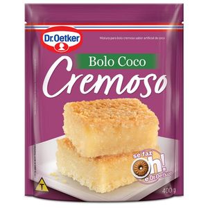 Mistura para Bolo Sabor Coco Cremoso Dr Oetker 300g