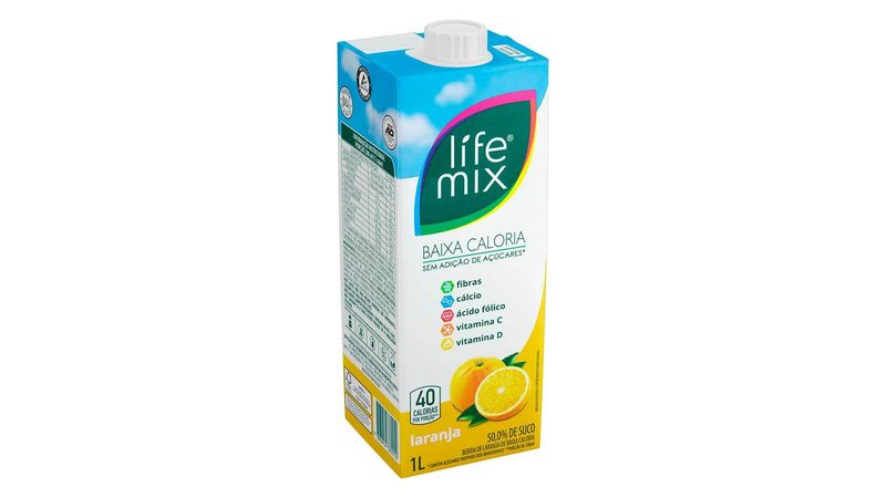 Suco de Laranja Sem Adição de Açúcar Life Mix 1 Litro | Mambo