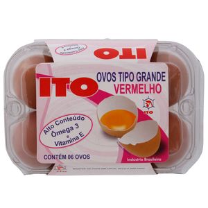 Ovo Vermelho com Omega 3 Ito com 6 Unidades