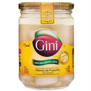 Palmito de Pupunha Gini Vidro 270g