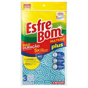 Pano Lavável Multiuso Esfrebom com 3 unidades