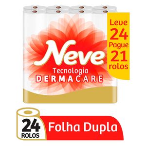 Papel Higiênico Folha Dupla Toque de Seda Neve Leve 24 Pague 21
