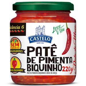 Patê de Pimenta Biquinho e Dedo-de-Moça Castelo 220g
