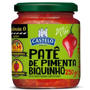 Patê de Pimenta Biquinho Sabor Defumado Castelo 250g