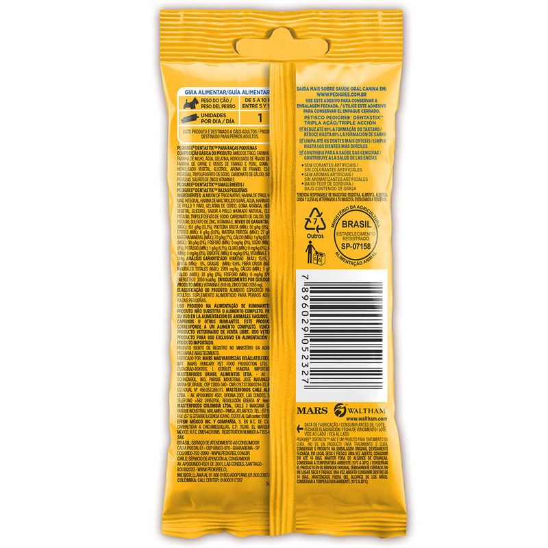 Petisco-Dentastix-Racas-Pequenas-Pedigree-Com-3-Unidades-45g