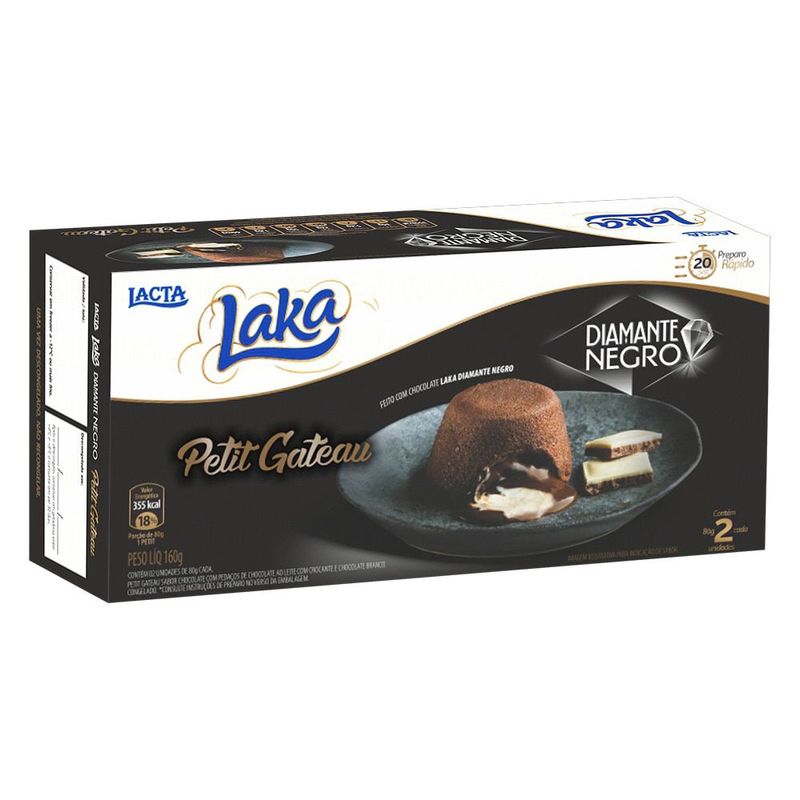 Petit-Gateau-Laka-E-Diamante-Negro-Lacta-160g