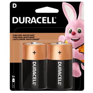 Pilha Alcalina D2 Grande Duracell com 2 unidades