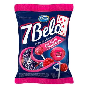 Pirulito de Framboesa 7 Belo 120g