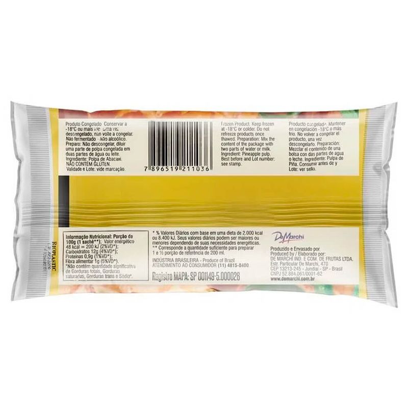 Polpa-Fruta-Demarchi-Abacaxi-100g