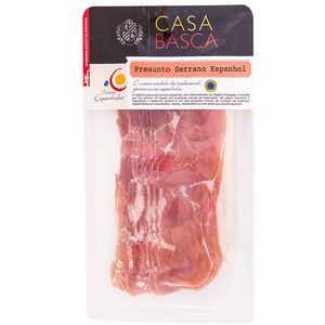 Presunto Cru Serrano Espanhol Fatiado Casa Basca 100g