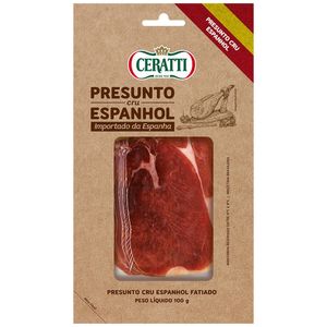 Presunto Espanhol Cru Fatiado Ceratti 100g