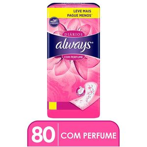 Protetor Diário Always com 80 unidades