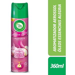 Purificador Aerossol Aroma Sense Alegria Air Wick Bom Ar 360ml