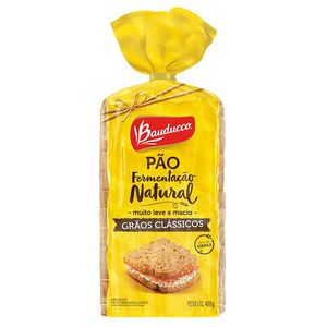 Pão de Forma Multigrãos Fermentação Natural Bauducco 400g