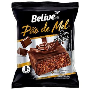 Pão de Mel Sem Açúcar Belive 45g