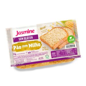 Pão de Milho Vegano Sem Glúten Jasmine 350g