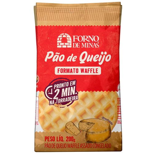 Pão de Queijo Formato Waffle Forno de Minas 200g