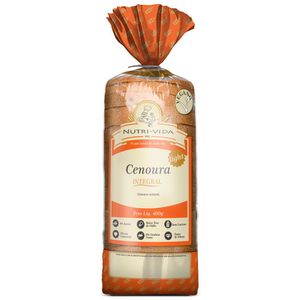 Pão Integral Cenoura Vegano Light Nutri-vida 400g