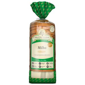 Pão Integral Leve Milho Vegano Nutri-vida 400g