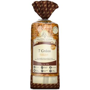Pão Integral Vegano 7 Grãos Light Nutri-vida 400g