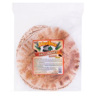 Pão Libanês Integral Médio Maxifour 320g