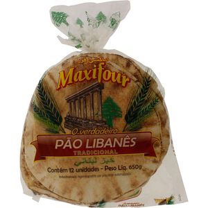 Pão Libanês Maxifour 650g