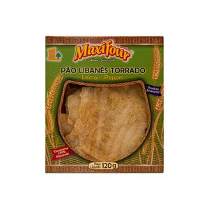 Pão Libanês Torrado com Lemon Pepper Maxifour 120g