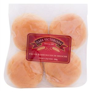 Pão para Hambúrguer de Brioche Casa Victoriana 200g