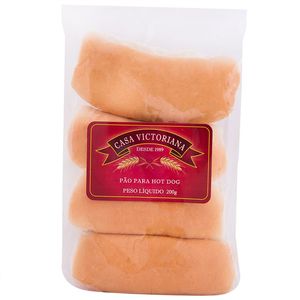 Pão para Hot Dog Casa Victoriana 200g