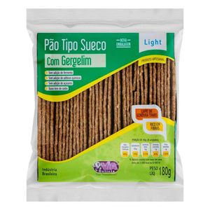 Pão Sueco Light com Gergelim Via Delicia 180g