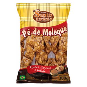 Pé de Moleque com Açúcar Mascavo Santo Antonio 300g
