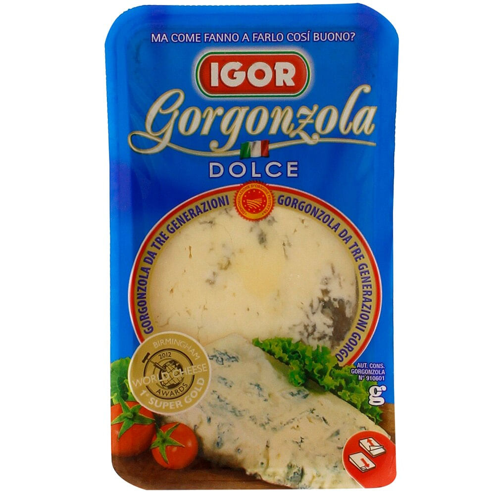 Queijo Gorgonzola Dolce IGOR Pedaço 150g - Gorgonzola e Roquefort