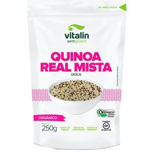 Quinoa Real Mista em Grãos Orgânico Sem Glúten Vitalin 250g