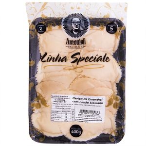 Ravioli de Ementhal com Limão Siciliano D'Antonioli 400g