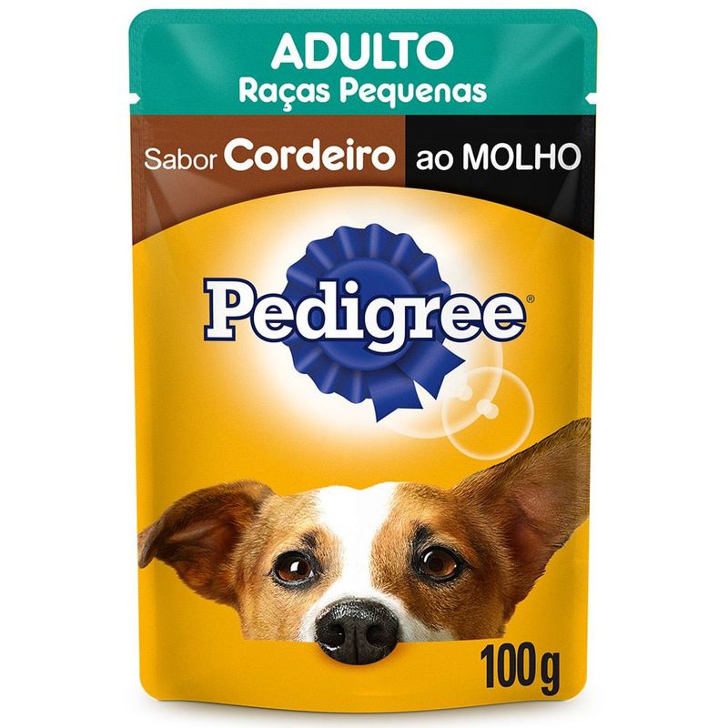 Racao-Para-Caes-Adultos-de-Racas-Pequenas-Sabor-Cordeiro-ao-Molho-Pedigree-Sache-100g