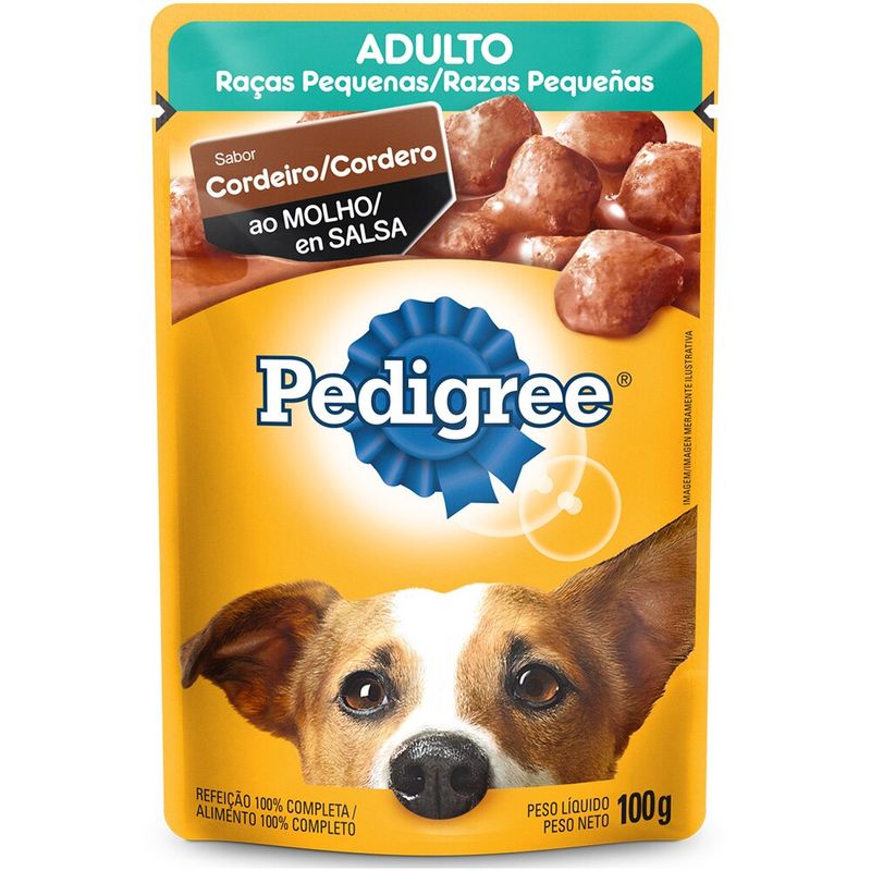 Racao-Para-Caes-Adultos-de-Racas-Pequenas-Sabor-Cordeiro-ao-Molho-Pedigree-Sache-100g