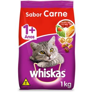 Ração para Gato Sabor Carne Whiskas 1kg