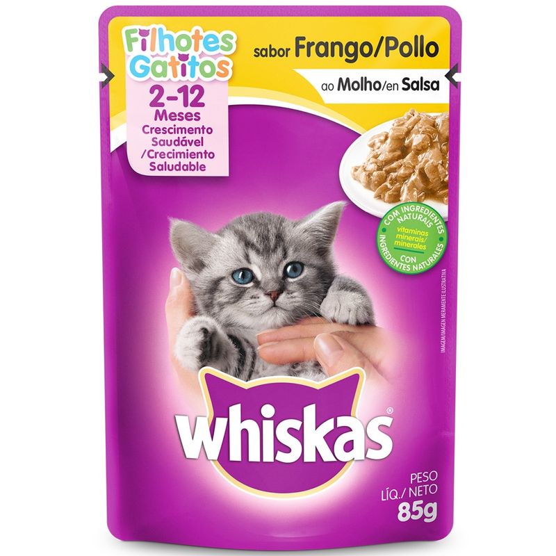 Racao-Para-Gato-Sabor-Frango-Whiskas-Sache-Filhote-85g