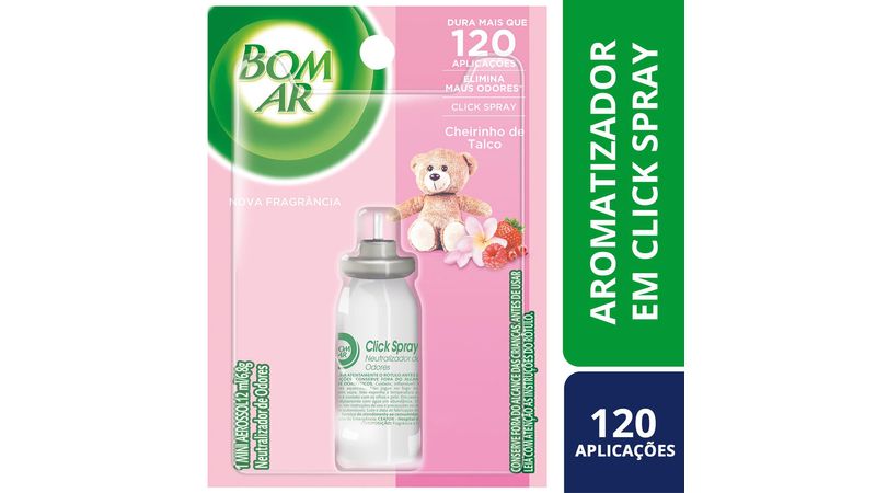 Bom Ar Air Wick Aromatizador Click Spray Aparelho + Refil Campos de Lavanda  12ml : : Casa