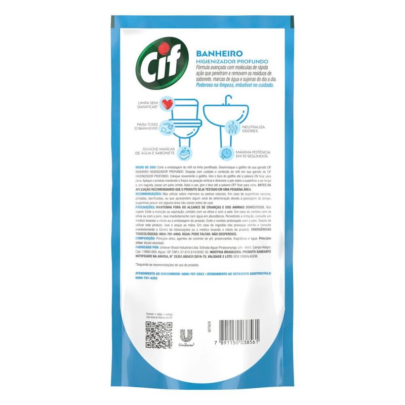 Refil-Limpa-Banheiro-Sem-Cloro-Sache-Cif-450ml