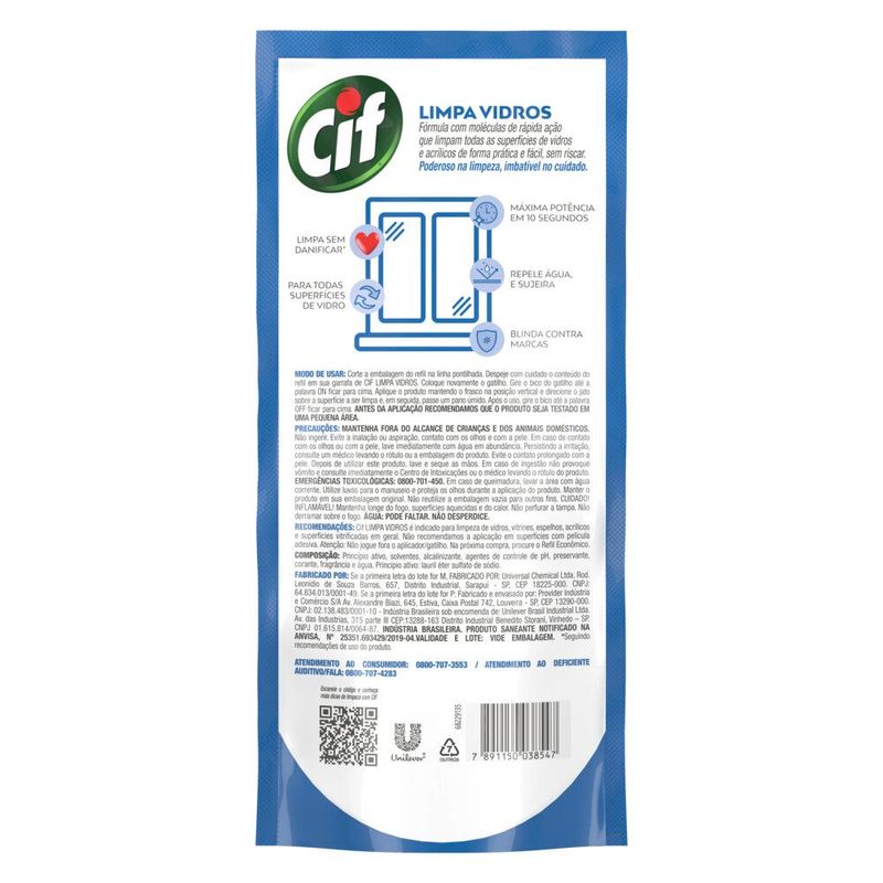 Limpa-Vidro-Sache-Cif-450ml