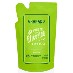 Refil Sabonete Líquido Glicerina Erva Doce Granado 300ml