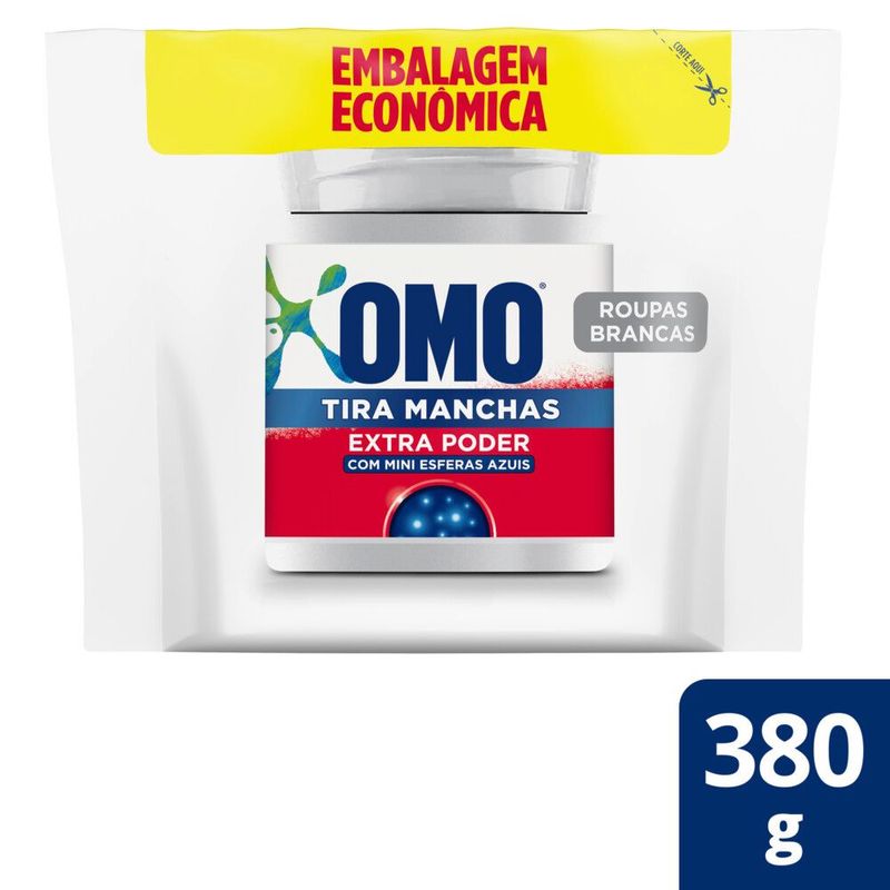 Refil-Tira-Manchas-Extra-Poder-Roupas-Brancas-em-po-Omo-380ml