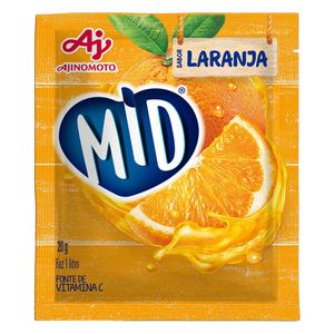 Refresco em Pó Laranja Mid 20g