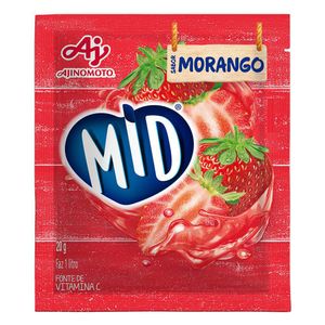Refresco em Pó Morango Mid 20g