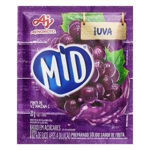 Refresco em Pó Uva Mid 20g