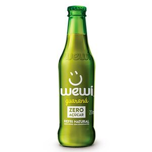 Refrigerante Sem Açúcar Orgânico Guaraná Wewi Vidro 255ml