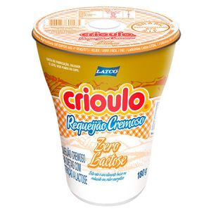 Requeijão Cremoso Zero Lactose Crioulo 180g